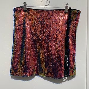 Sequin Mini Skirt